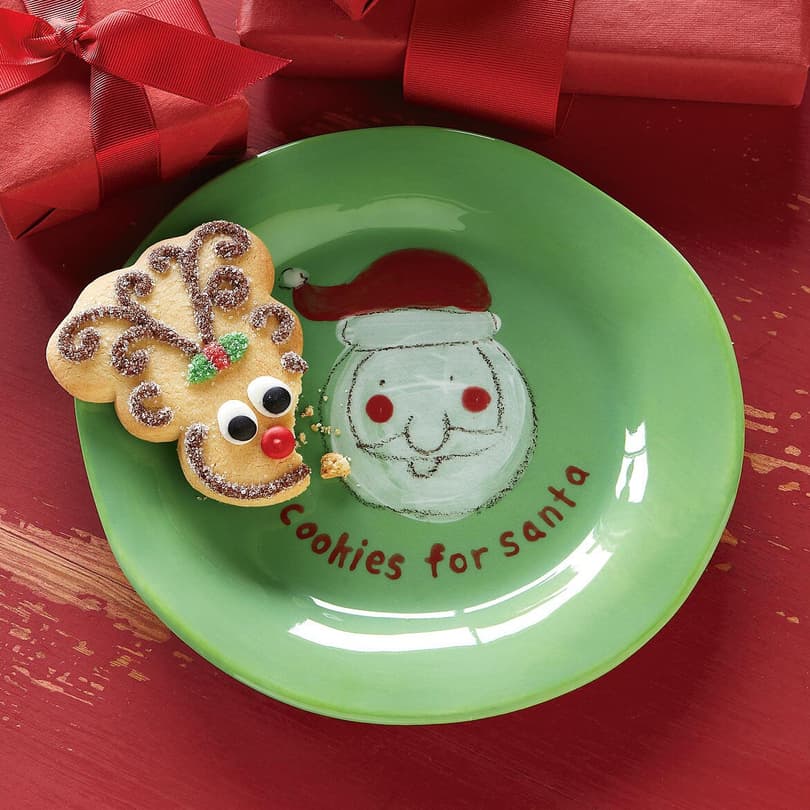 COOKIES FOR SANTA PLATE view 1