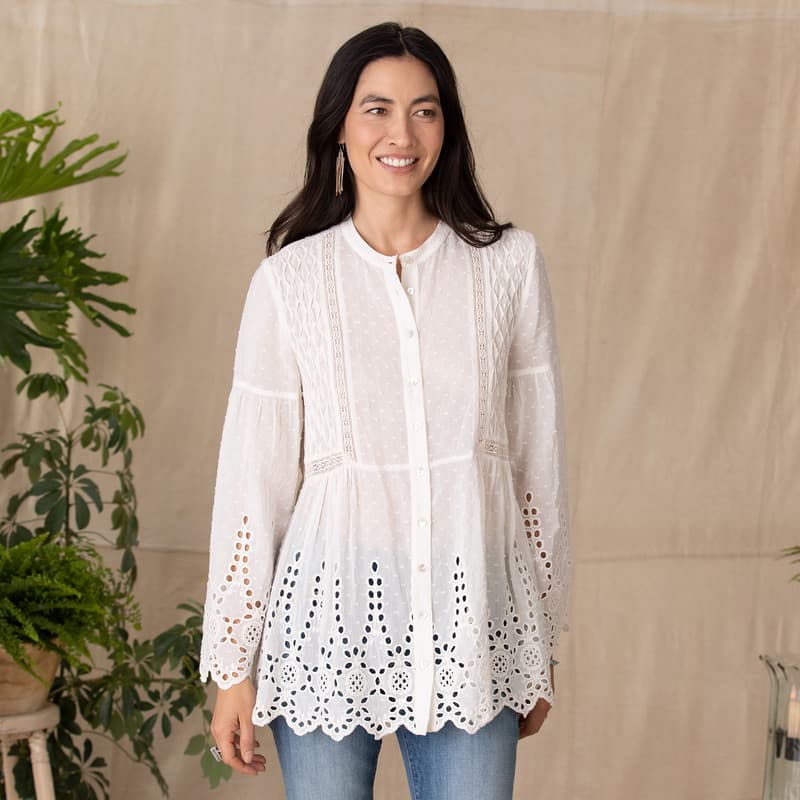 Rosée – Embroidered Women's tunic. - WASATAN