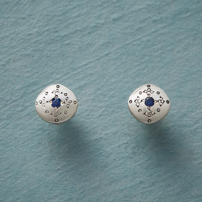SAPPHIRE MOONDROPS & SPARKLE EARRINGS view 1