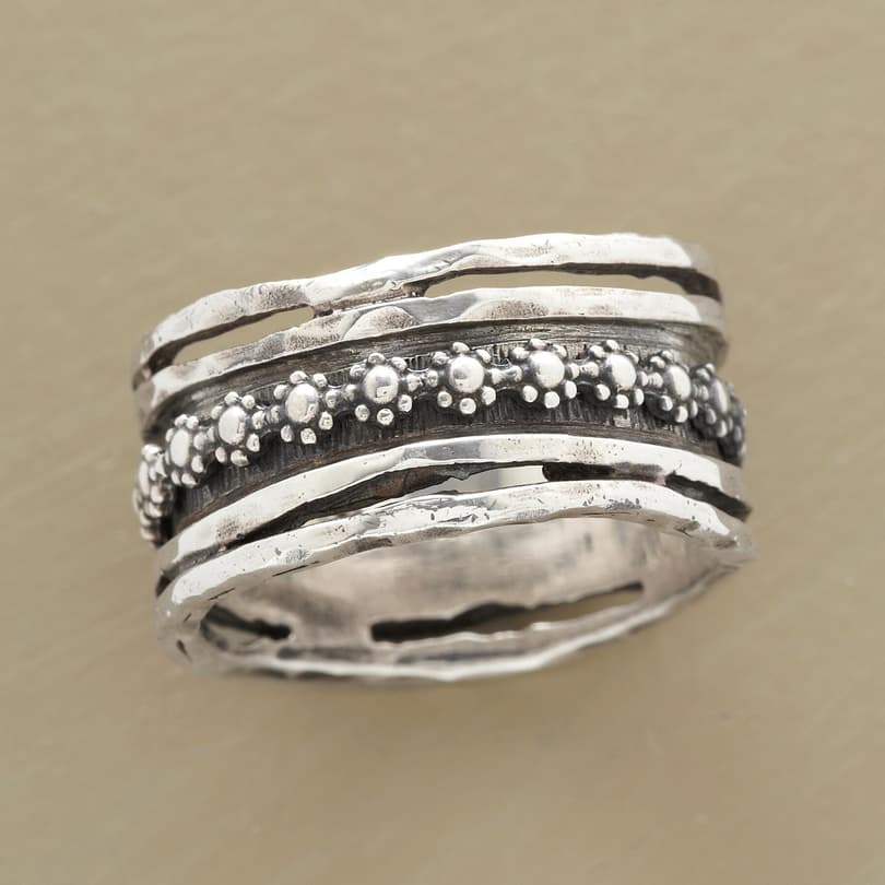 FLORAL SPINNER RING view 1