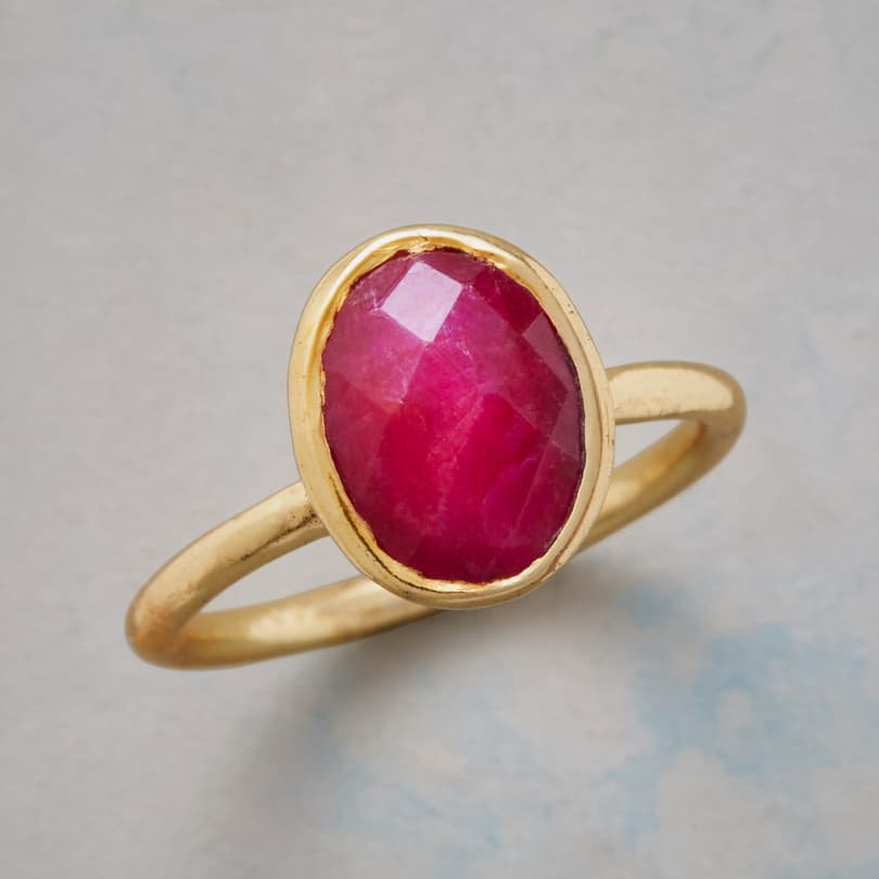 RUBY RED RING view 1