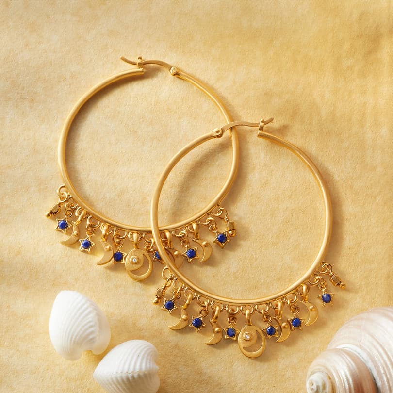 Moonstruck Hoop Earrings View 3