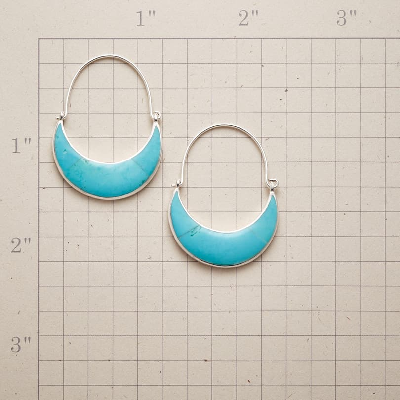TURQUOISE MOON EARRINGS view 1