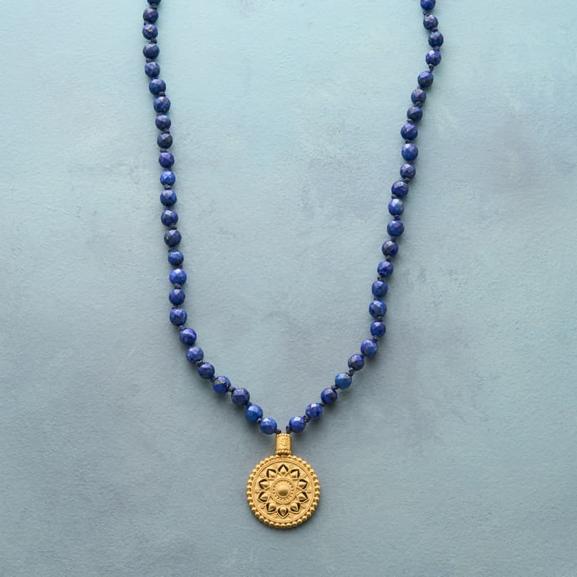 Lapis Mala Necklace View 1