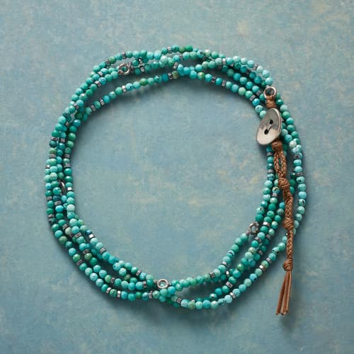 TWIST AND TURN TURQUOISE WRAP BRACELET view 1