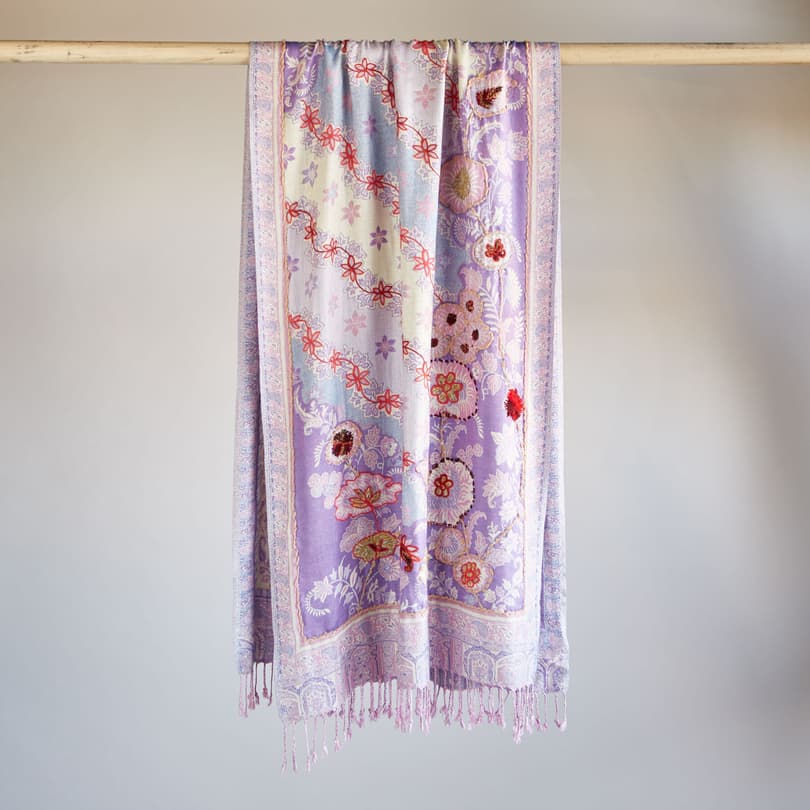 LILAC AND BERRY SCARF view 1