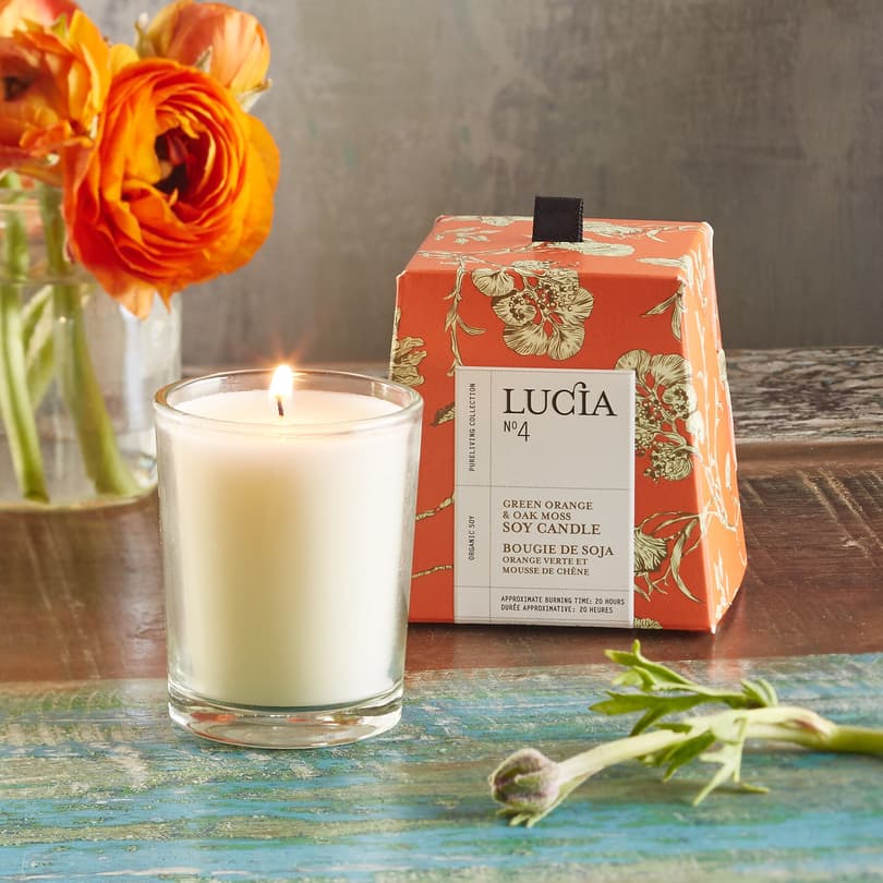 LUCIA NO 4 ORANGE & MOSS CANDLE view 1
