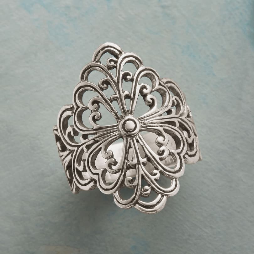 BAROQUE STERLING RING view 1