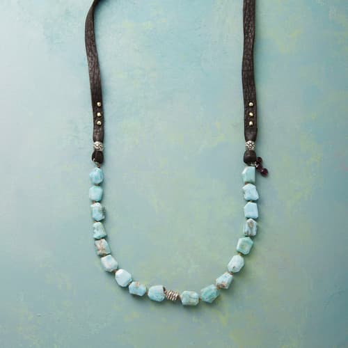 Larimar Nuggets Necklace View 1