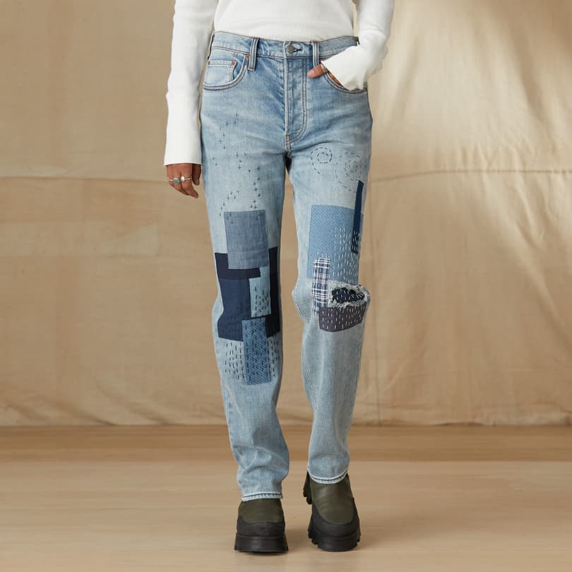 Avalee Patchwork Jeans | Sundance Catalog