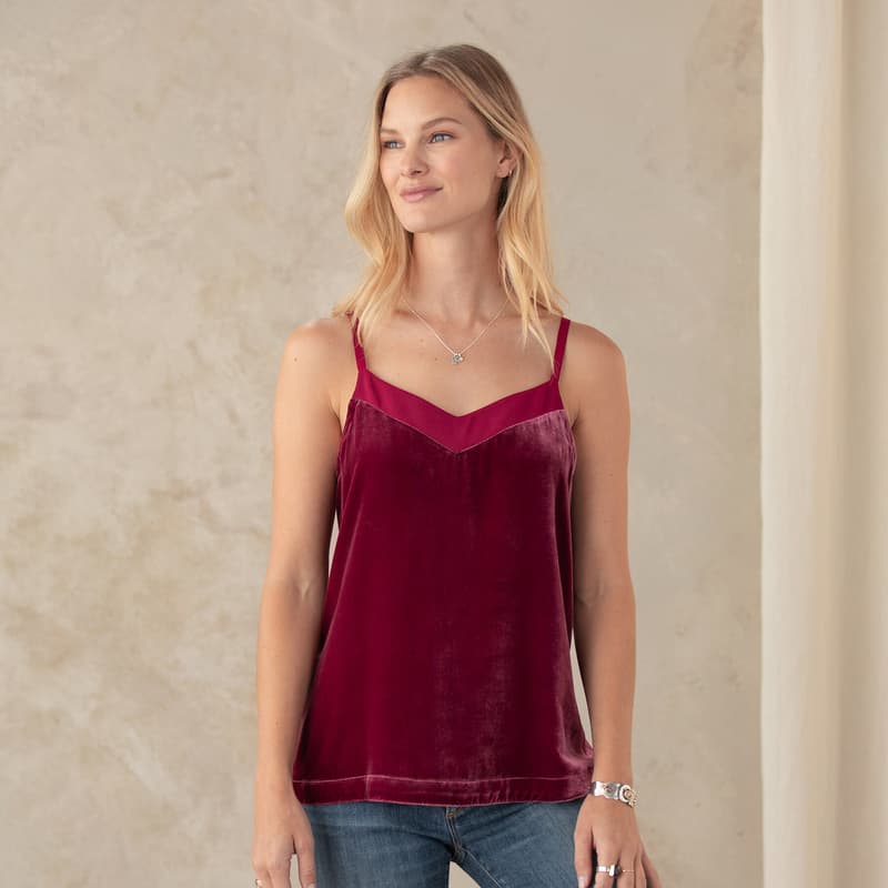 JESSICA VELVET CAMISOLE view 1