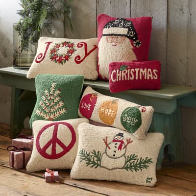 Red Christmas Mini Pillow Sundance Catalog