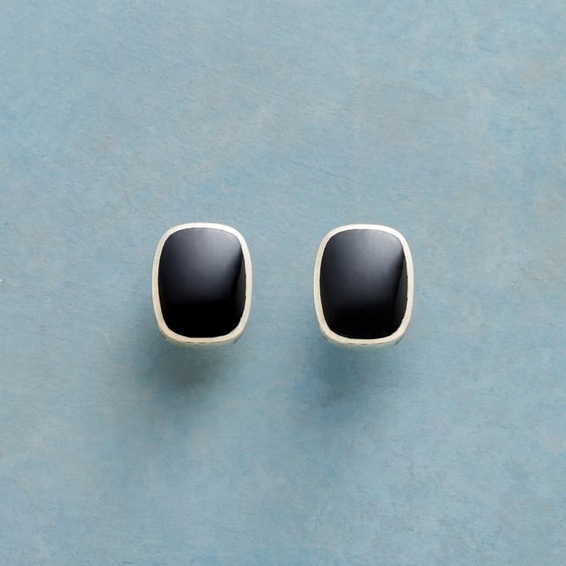 ONYX INLAY EARRINGS view 1