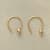 18KT GOLD PLATE DOUBLE DOT EARRINGS view 1