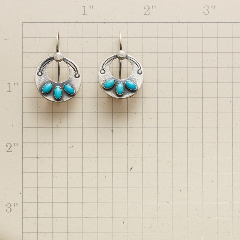 TAOS TURQUOISE EARRINGS view 1