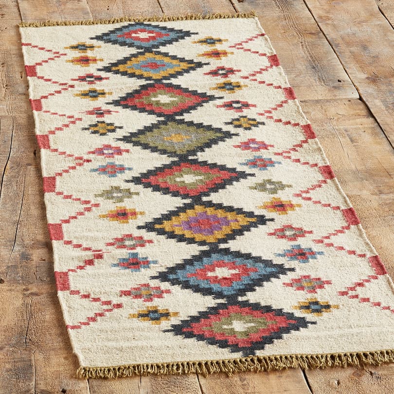 DIAMOND VALLEY DHURRIE RUG - SM view 2