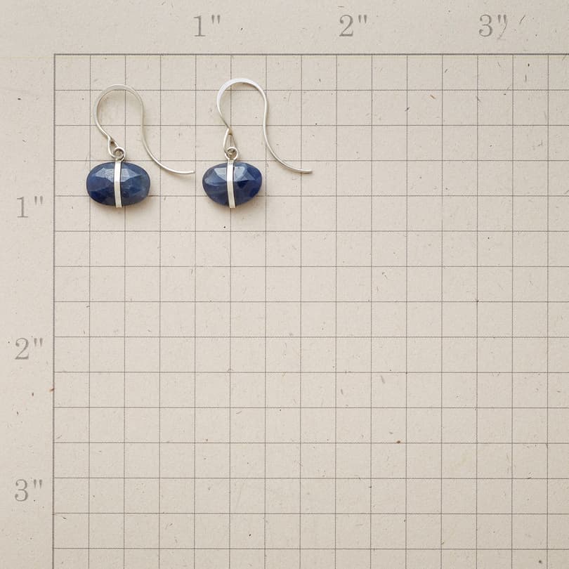 ENCIRCLED SAPPHIRE EARRINGS view 1