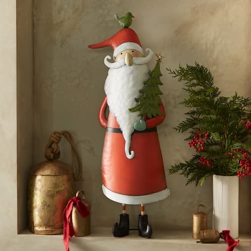 Enchanting Metal Santa