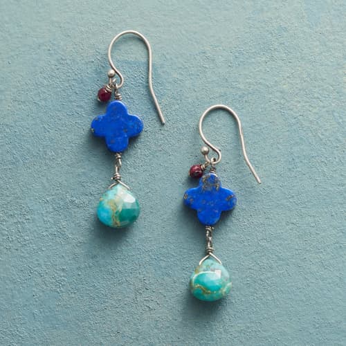 Lucky Lapis Earrings View 1