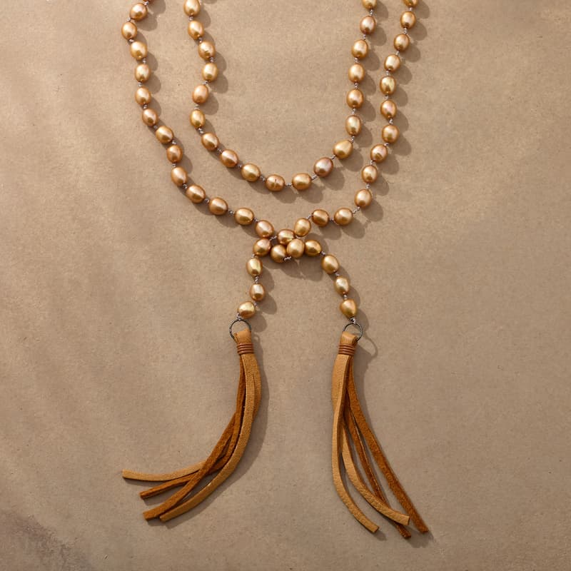 Golden Pearl Lariat View 1