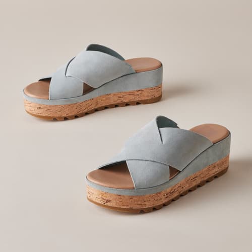 Paseo Flat Comfort Sandals - Luxury Blue