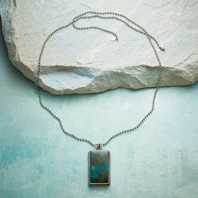 TURQUOISE MOSAIC NECKLACE view 1