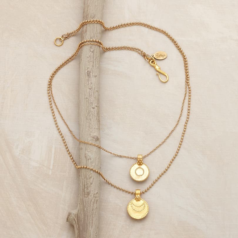 GOLD VERMEIL LUNA/SOL NECKLACE view 1