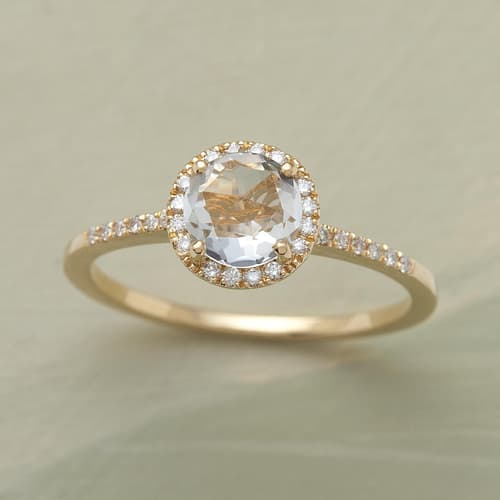 WHITE ROSE RING view 1