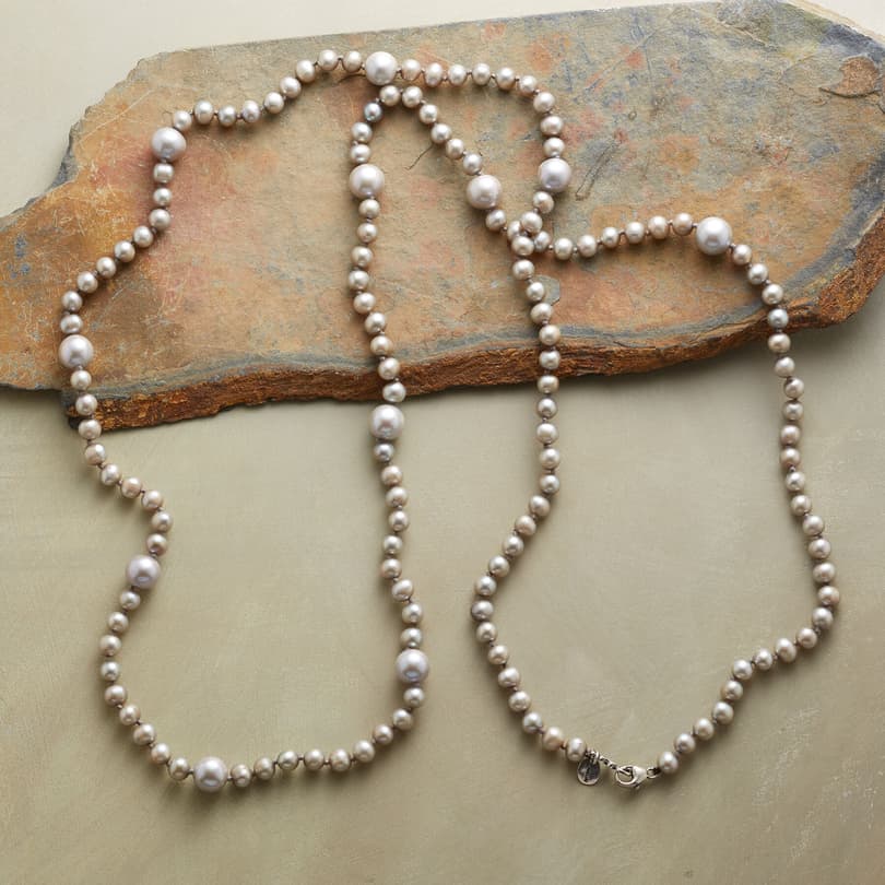 Maxi Freshwater Pearls Necklace With Silver Beads