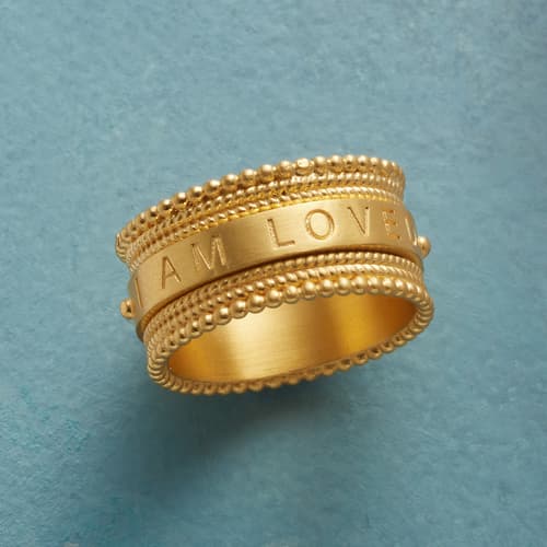 I Am Loved Spinner Ring View 1