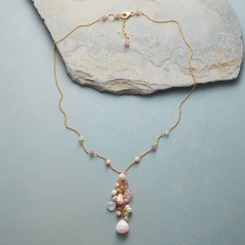 PINK CASCADE NECKLACE view 1