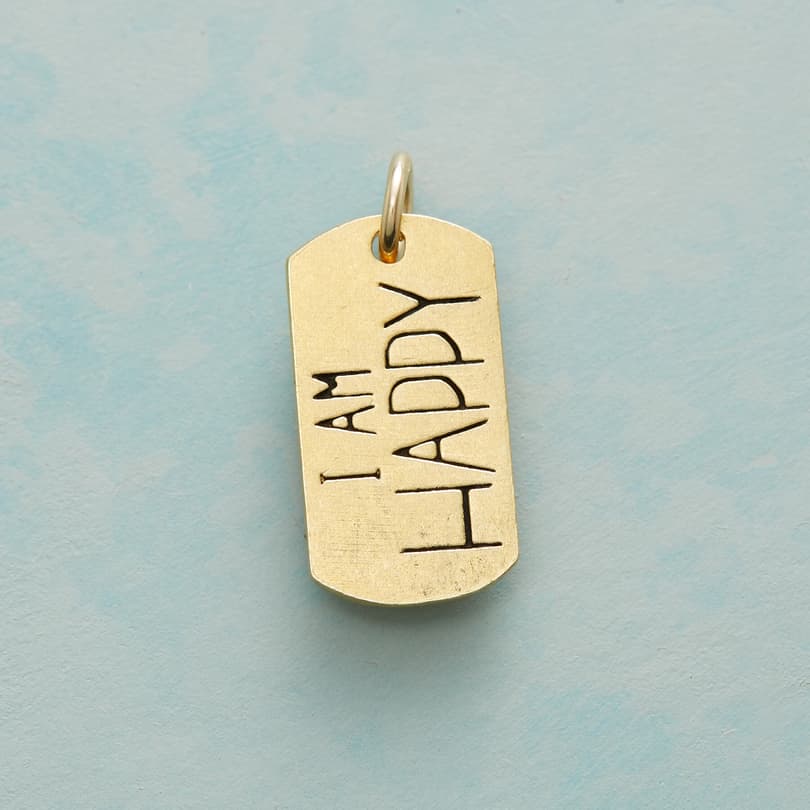 HAPPY SWEET SENTIMENT CHARM GOLD view 1