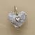 STERLING SILVER ANGEL HEART CHARM view 1