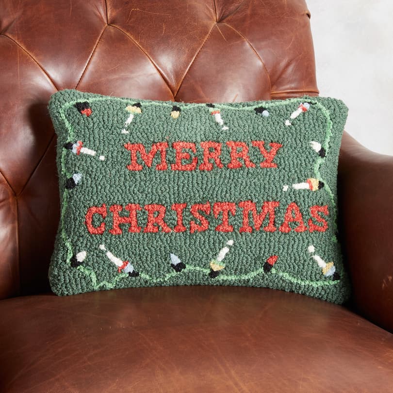 HOLIDAY MERRY CHRISTMAS PILLOW view 1