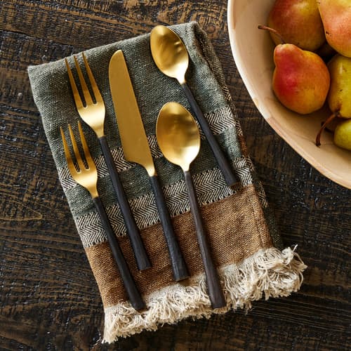 Artisan Hammered Flatware Set