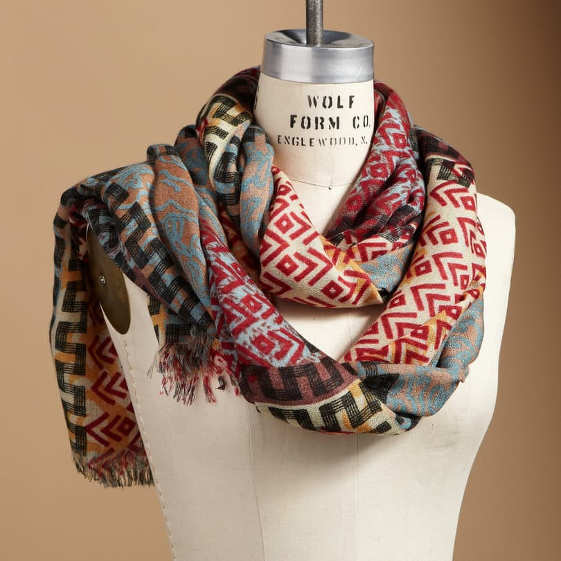 ENCHANTED TRIBAL SCARF view 1