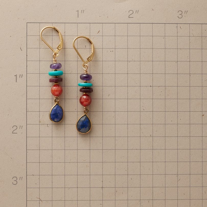 Lapis Road Earrings View 2