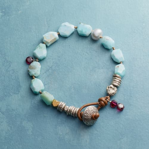 Larimar Nuggets Bracelet View 1