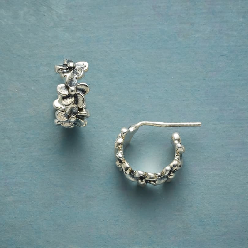 PETITE FLOWER HOOPS view 1