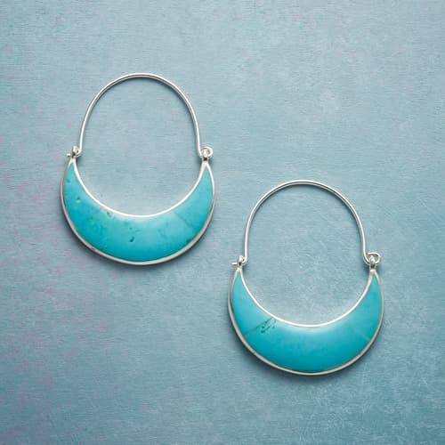 TURQUOISE MOON EARRINGS view 1