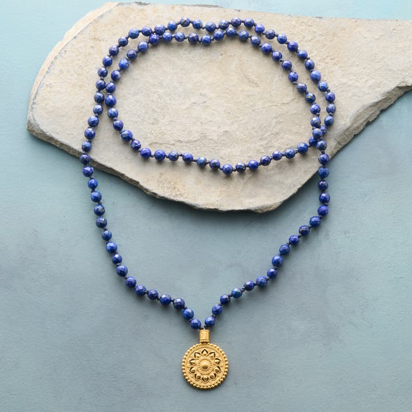 Lapis Mala Necklace View 2