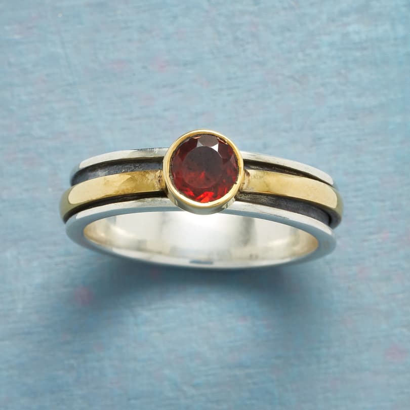 ROUNDABOUT GARNET RING view 1