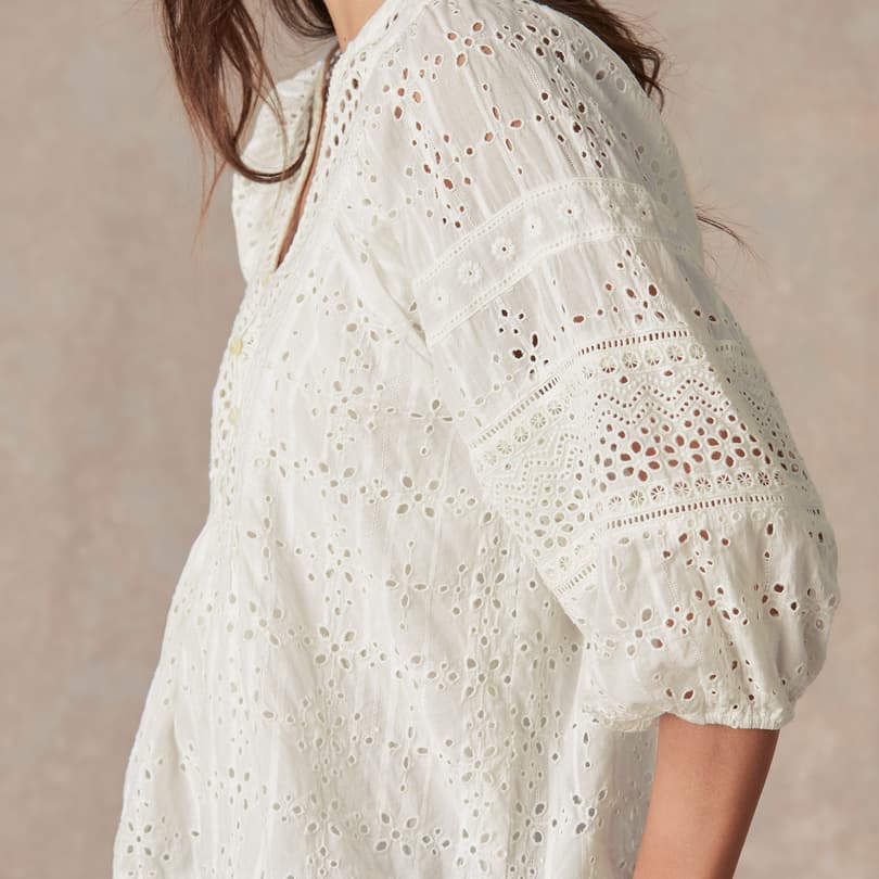 Eyelet Symphony Top, Petite View 6