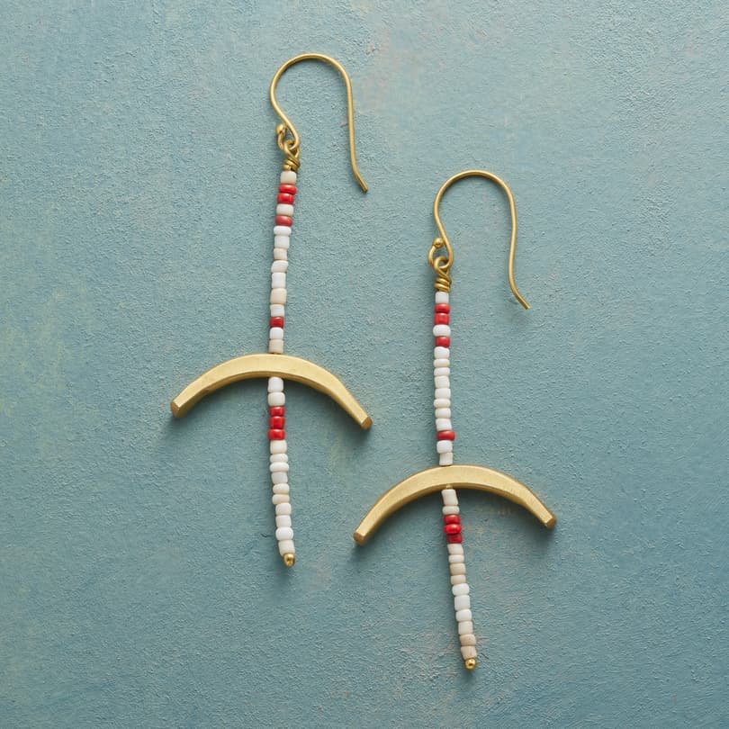 Brass Bow Earrings View 1