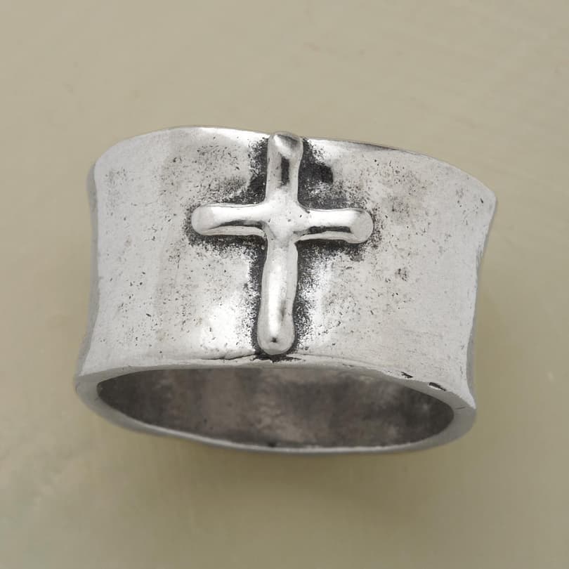 FAITHFUL CROSS RING view 1