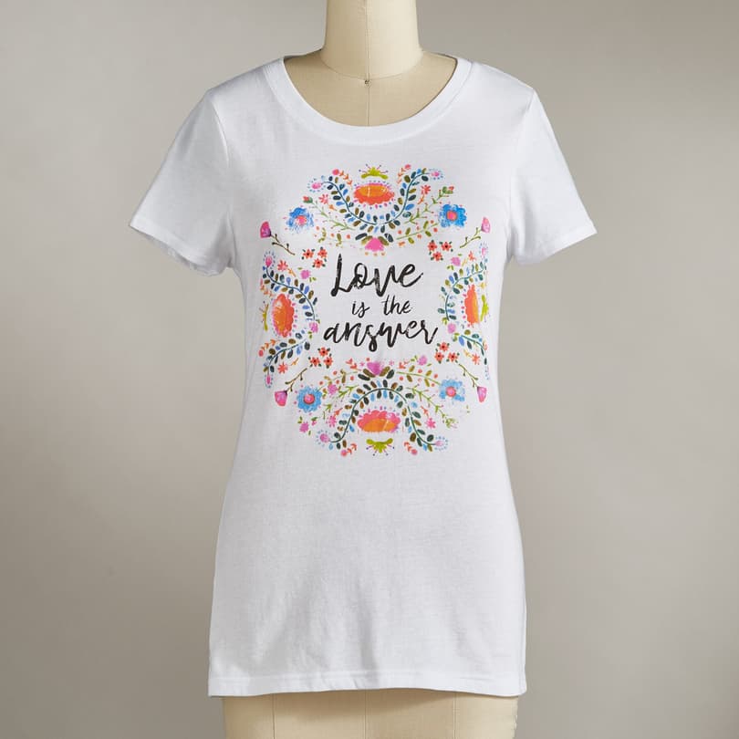 LOVE IS THE ANSWER TEE view 1