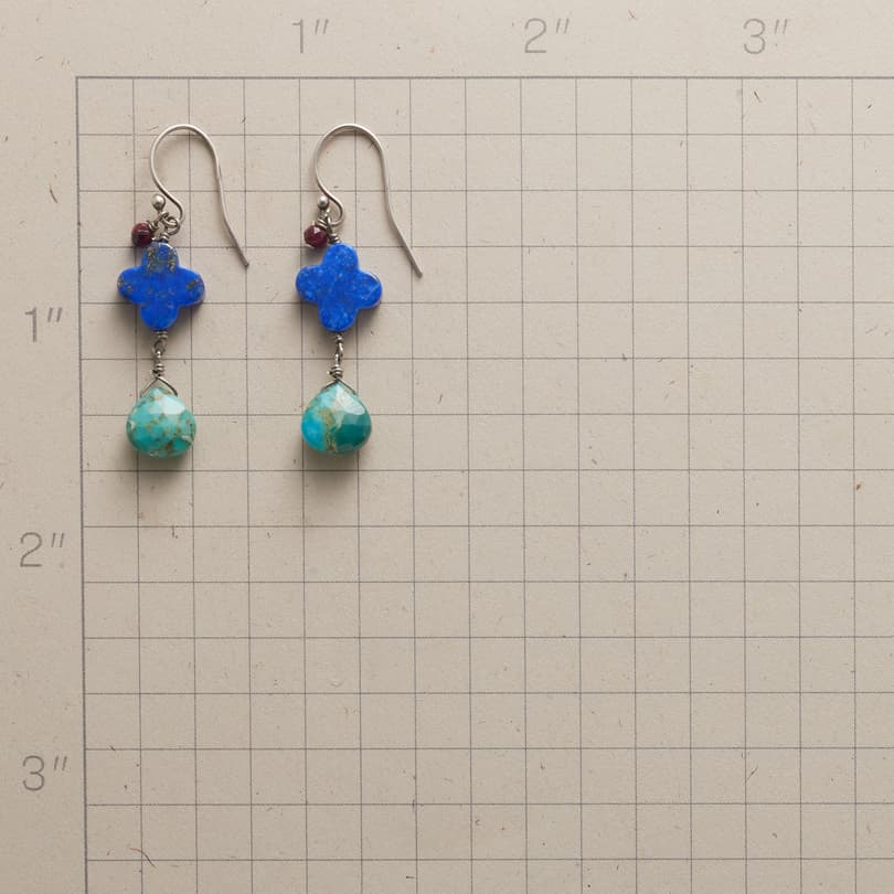 Lucky Lapis Earrings View 2