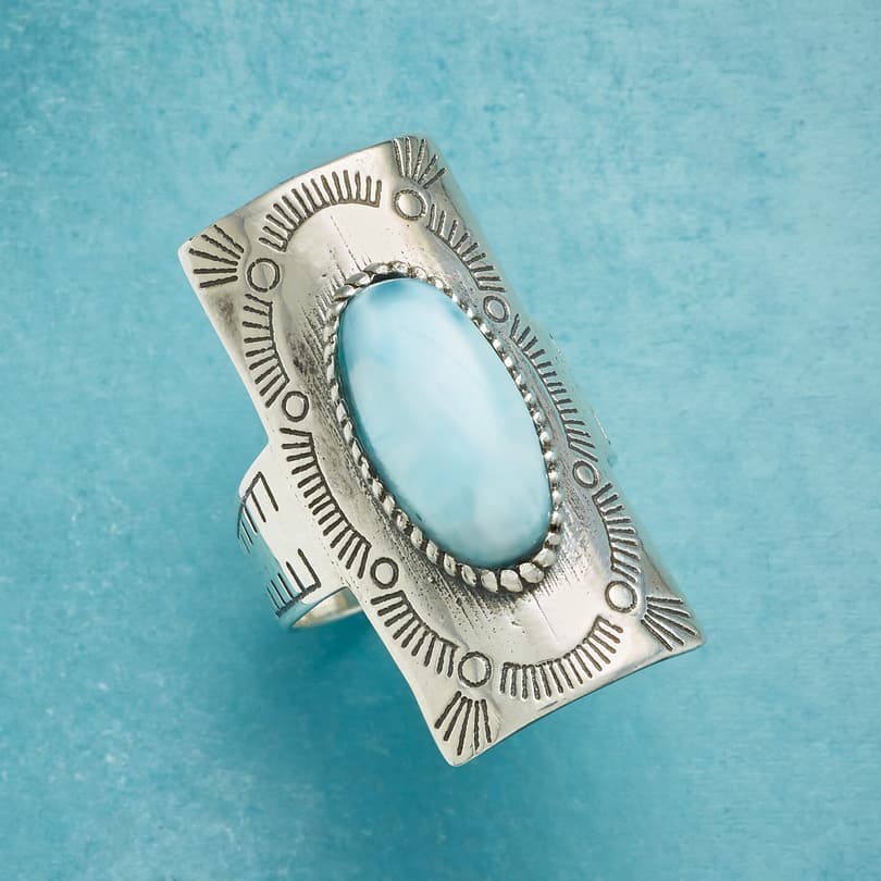 FOUR CORNERS LARIMAR RING view 1