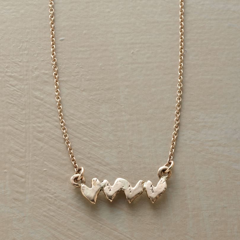 GOLD HEART BEATS FOR YOU NECKLACE view 1