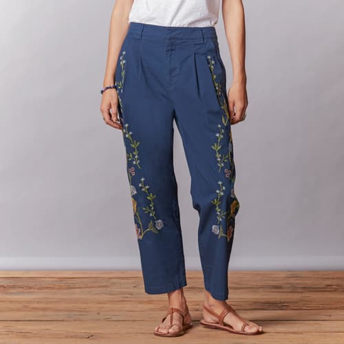 Garden Grand Pants, Petite View 5C_MIDN